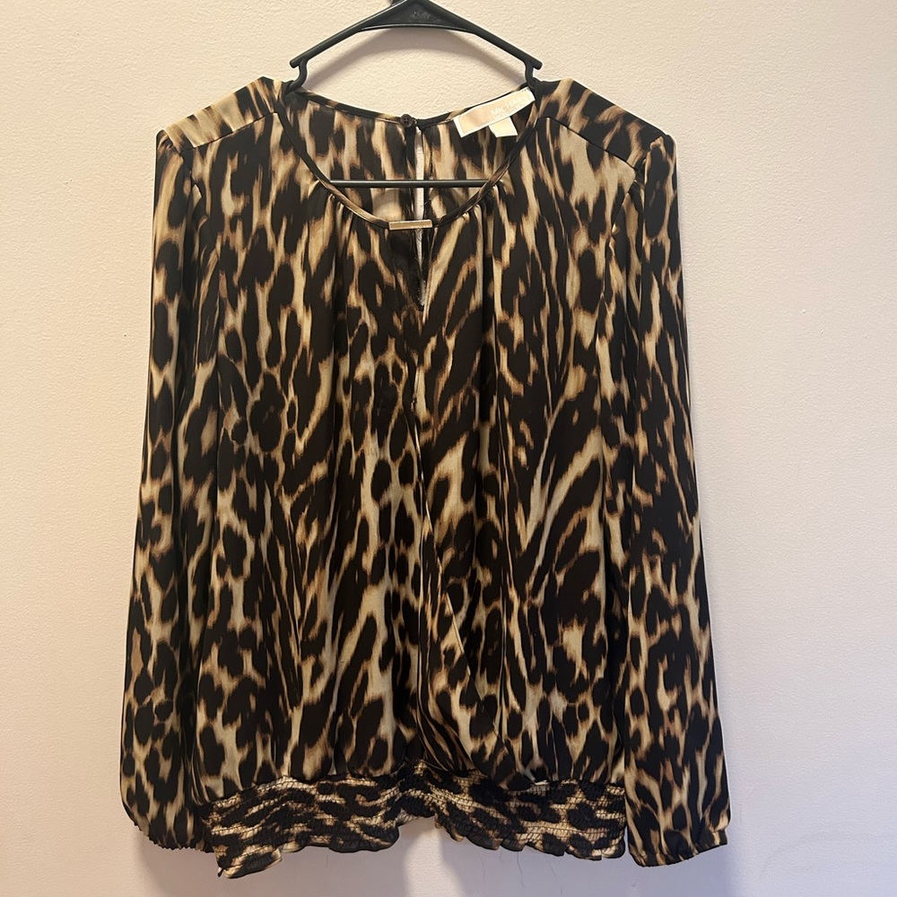 MICHAEL Michael Kors Animal Print Blouse